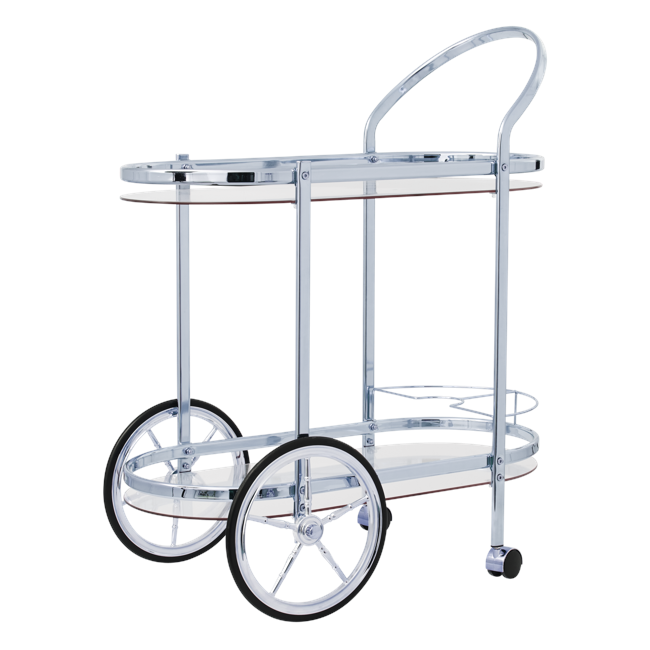 Rice - Cocktail Cart - Silver