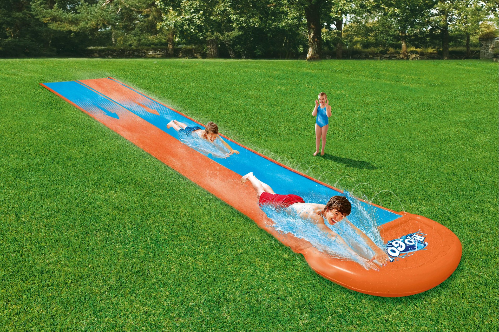 h2ogo double water slide