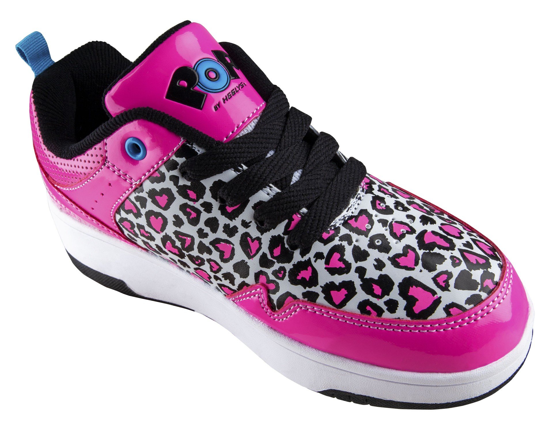 Buy Heelys POP Shoes - Neon Pink (size 30) (POP-G1W-0055) - Neon Pink/Black/White/Hearts - 30