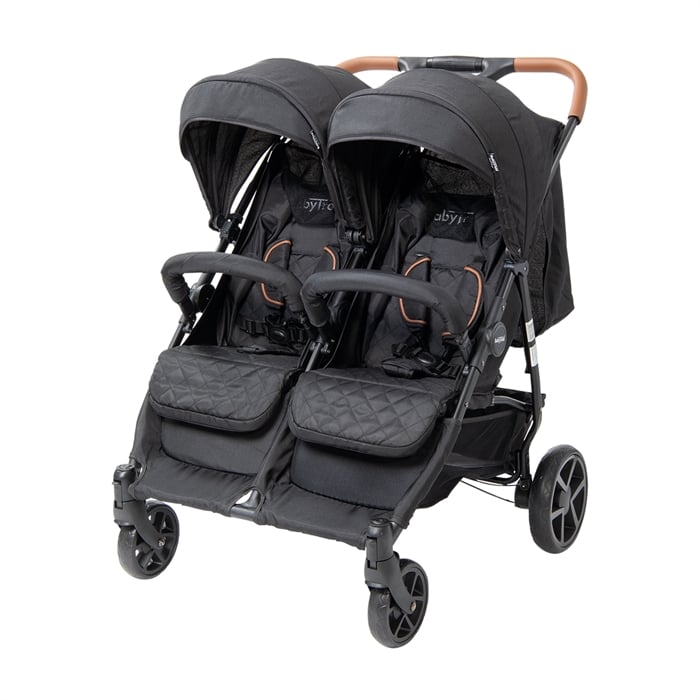 Babytrold - OS2 Twin Pushchair - Black - Baby og barn