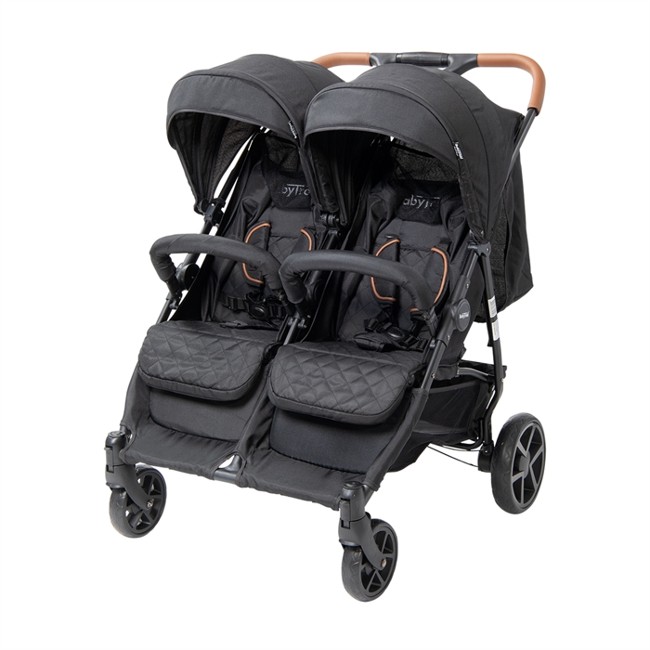 Babytrold - OS2 Twin Pushchair - Black
