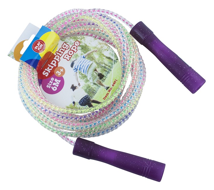 Playfun - Jumping Rope w/ Purple Handle (6 m) (6491)