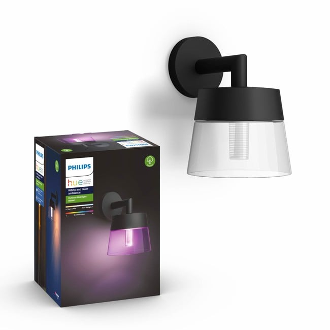 Philips Hue - Attract Wall Light - Hue Outdoor - White & Color Ambiance