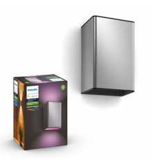 Philips Hue - Resonate Wall Light - Hue Outdoor - Inox - White & Color Ambiance