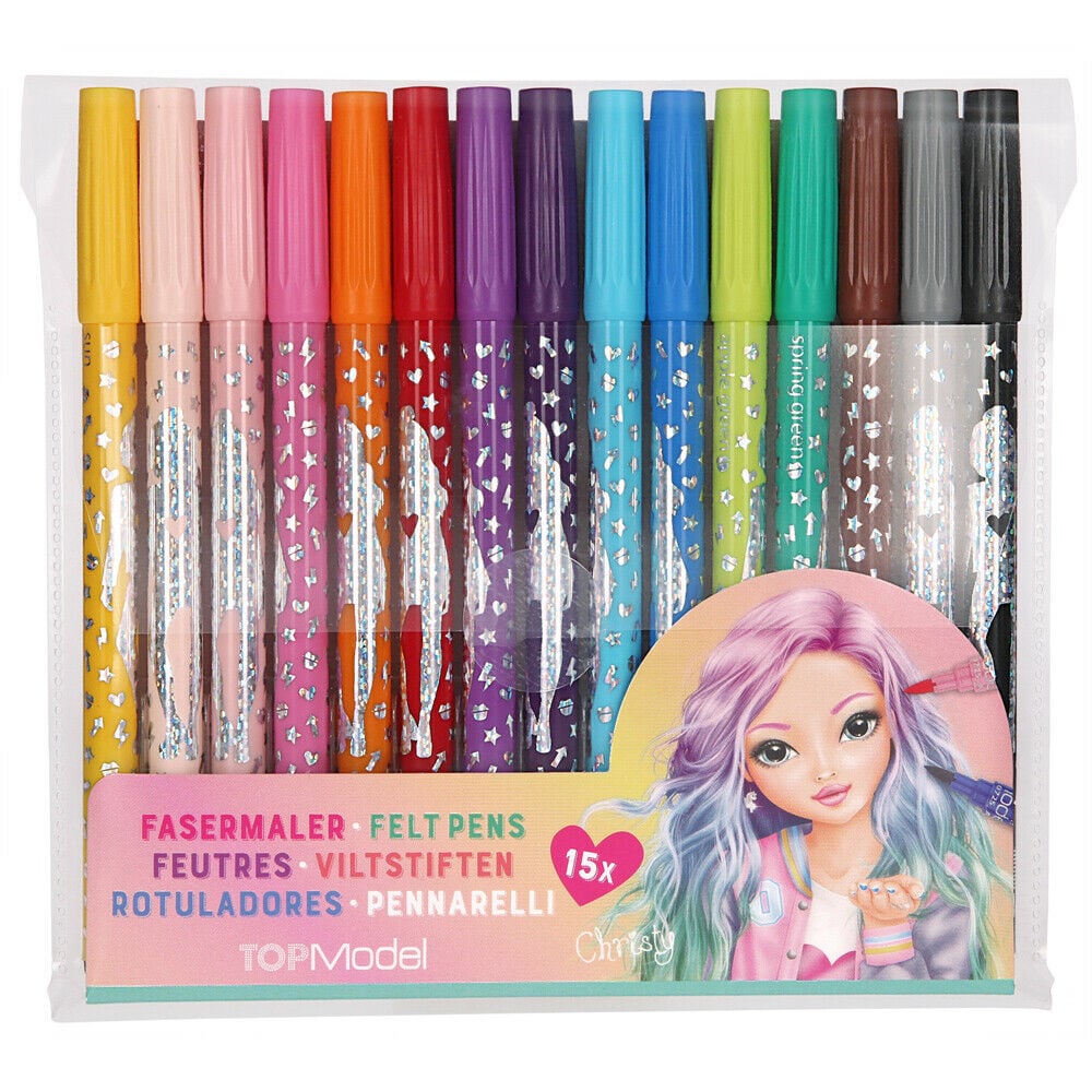 Top Model - Felt Pens - Pack of 15 Pens (410725)