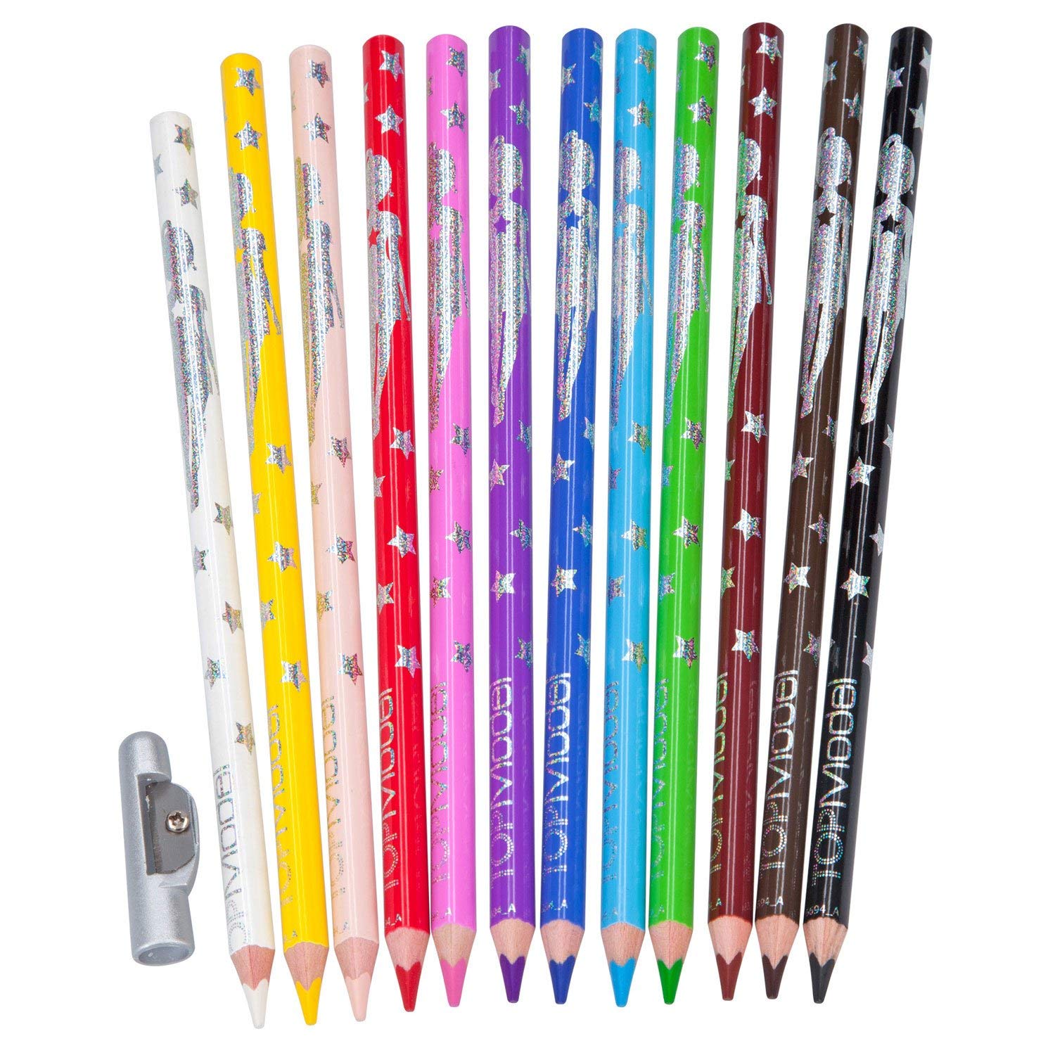 Top Model - Coloured Pencils - 12 Colours (046694)