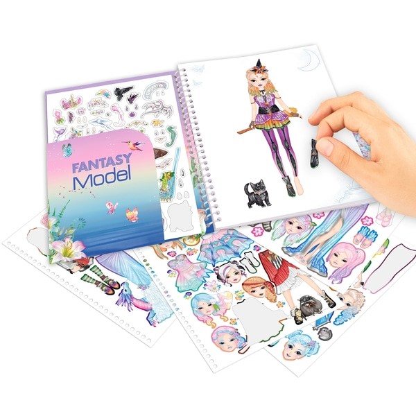 Buy Top Model Fantasy Dress Me Up Sticker Book Incl Shipping