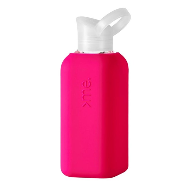 SquireMe - Vandflaske i glas, 500ml - Pink