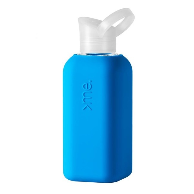 SquireMe - Vandflaske i glas, 500ml - Neonblå