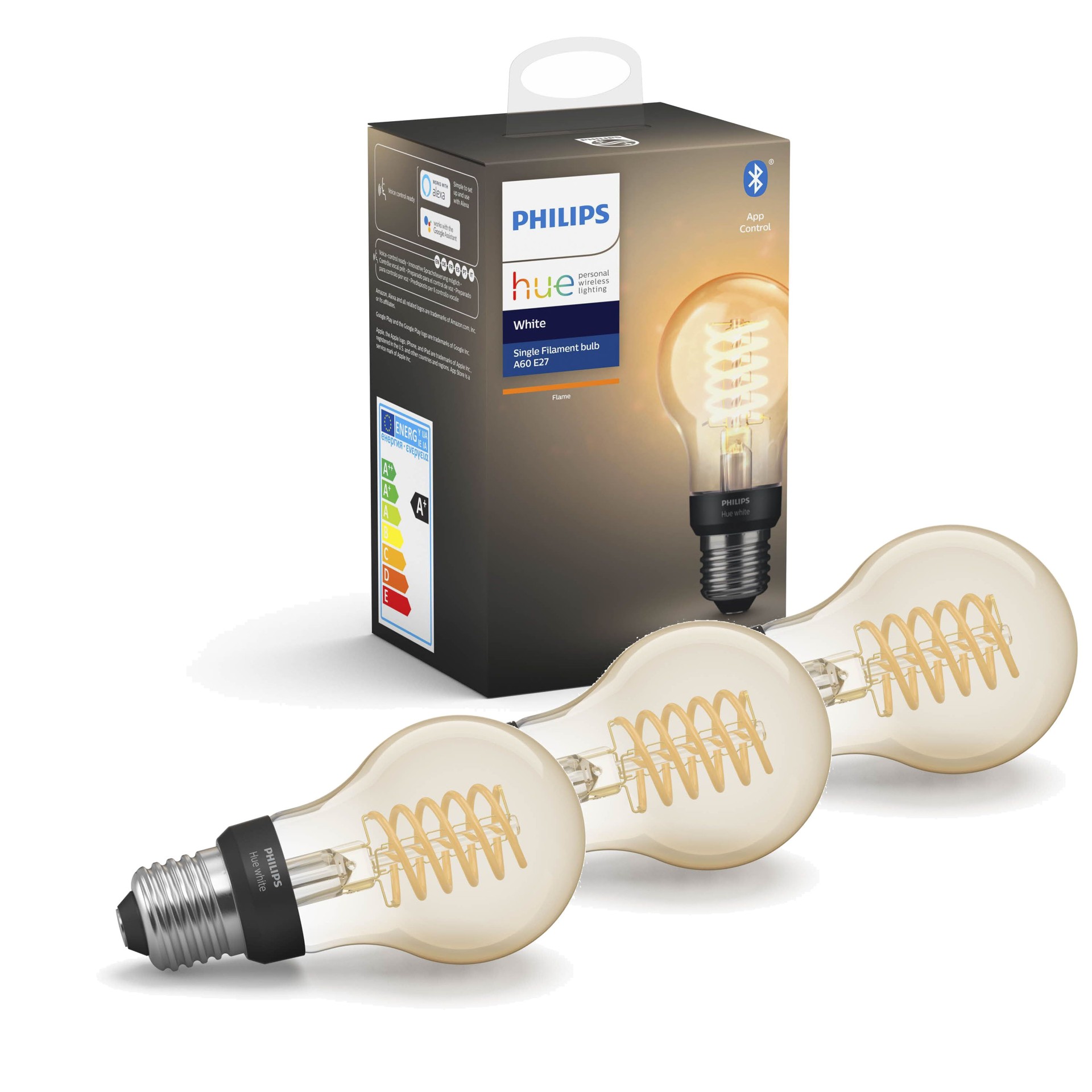 Kaufe Philips Hue 3x Filament VintageLampe E27 ST64 Bundle