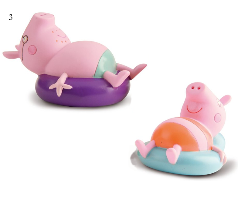 Peppa Pig - Bath Figures - Mommy Pig & Daddy Pig