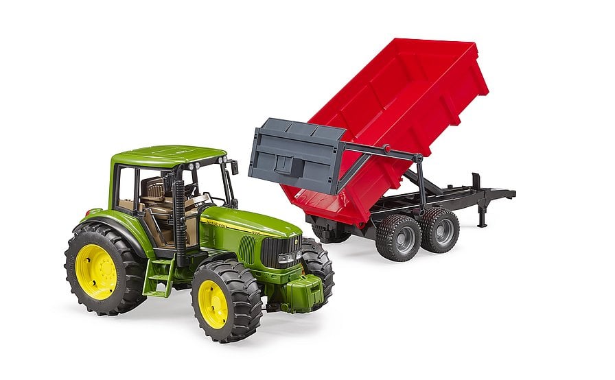 Bruder - John Deere 6920 with tipping trailer , red (02057)