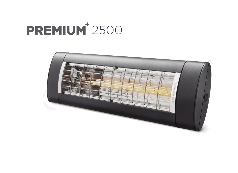 Solamagic - 2500 Premium+ Patio Heater​​ - Antracite - 5 Years Warranty
