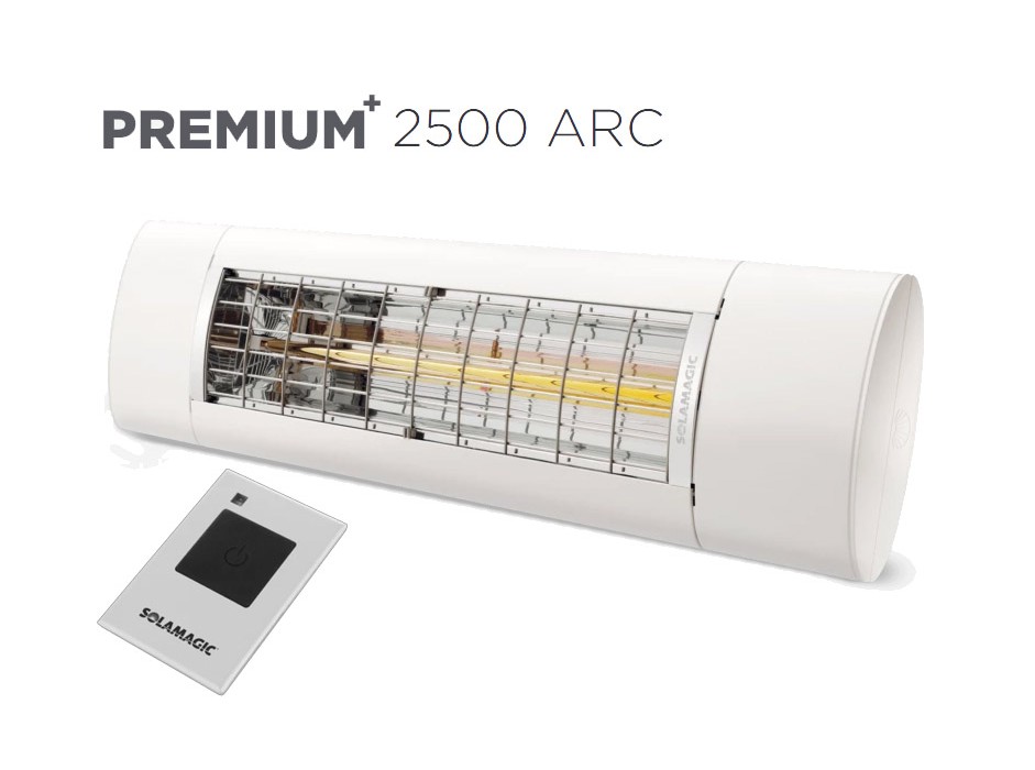 Solamagic - 2500 Premium+ARC Patio Heater​​ - White - 5 Years Warranty