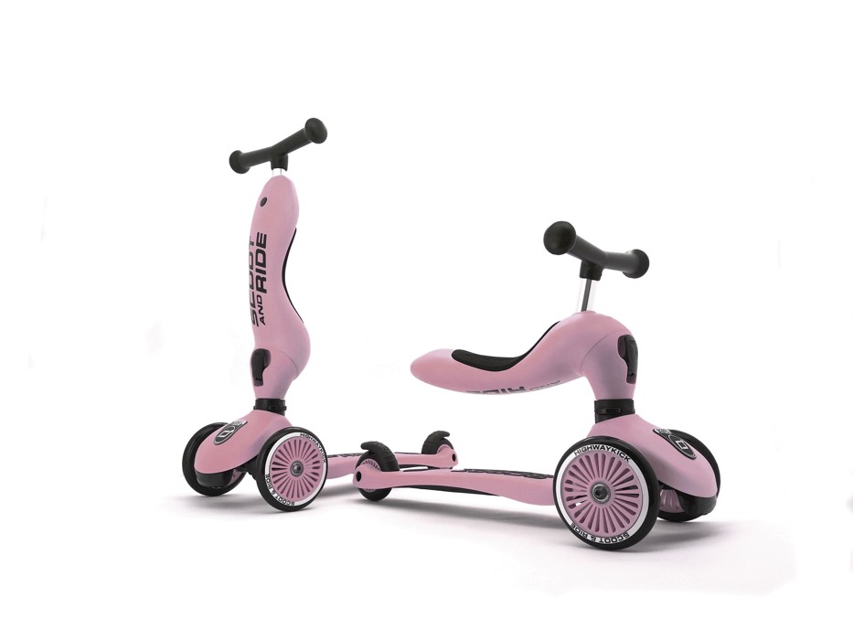 Scoot and Ride - 2 in 1 Balance Bike/ Scooter - Rose (160629-08)