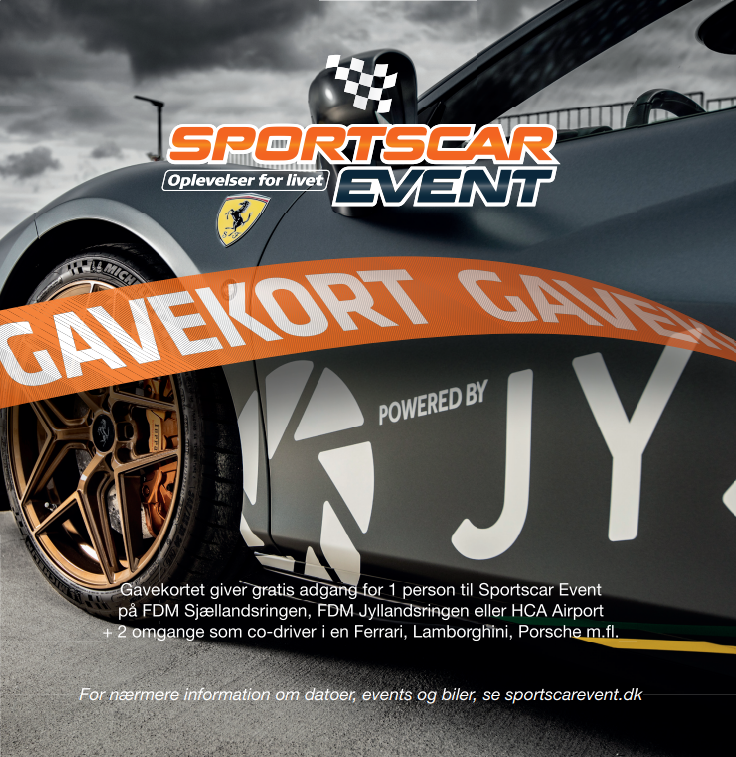  Gift Certificate - SportsCarEvent - 500 DKK