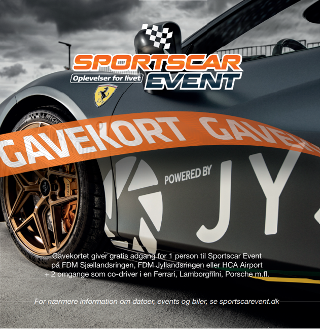 Gift Certificate - SportsCarEvent - 500 DKK