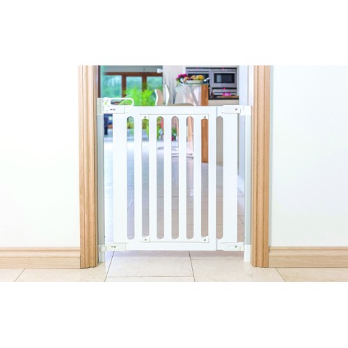 SAFE - SafeGate Wood Hardware Mounted - White - 76 -105 cm