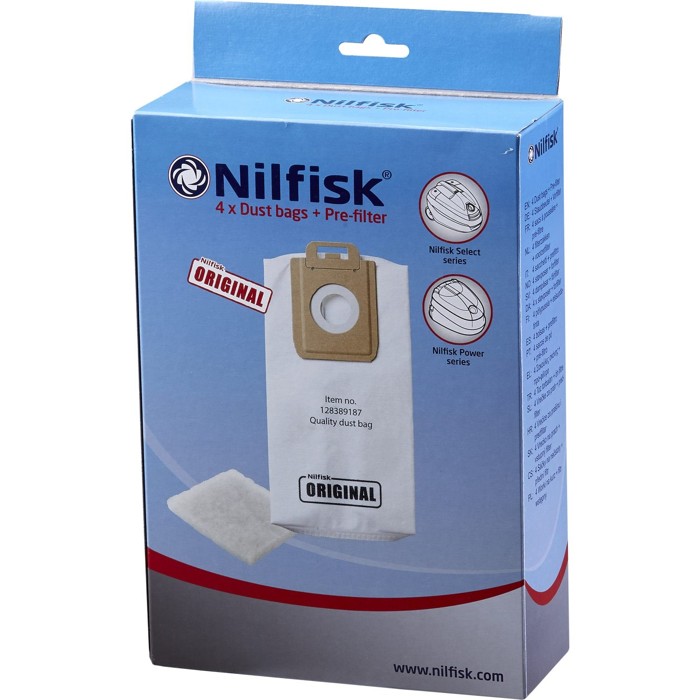Nilfisk - Select  Vacuum Bags 4 Pcs