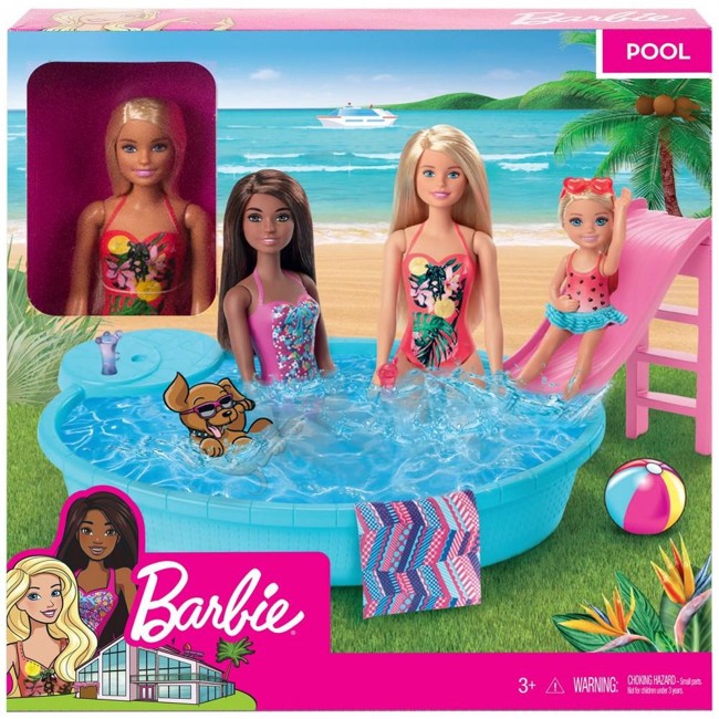 Barbie - Doll and Pool Playset (GHL91)