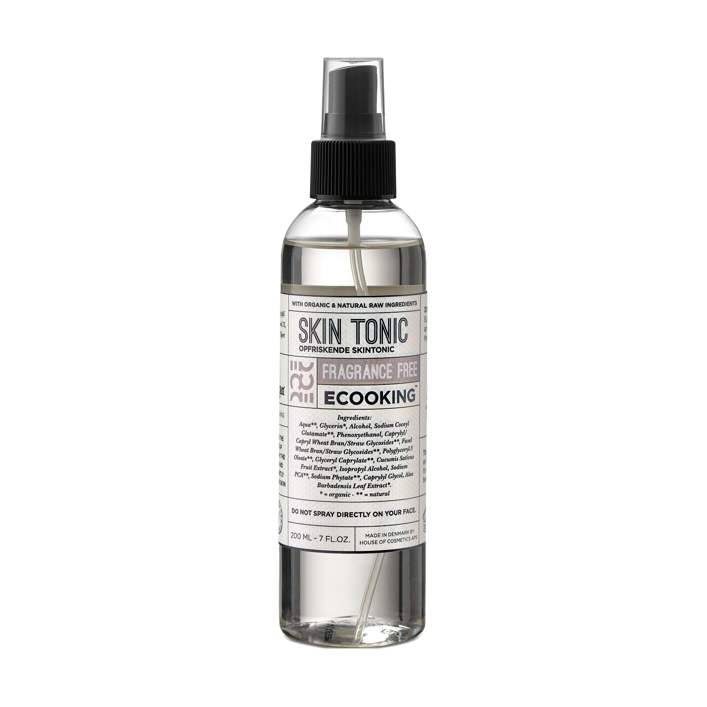 Ecooking - Face Mist/Skin Tonic Fragrance Free 200 ml