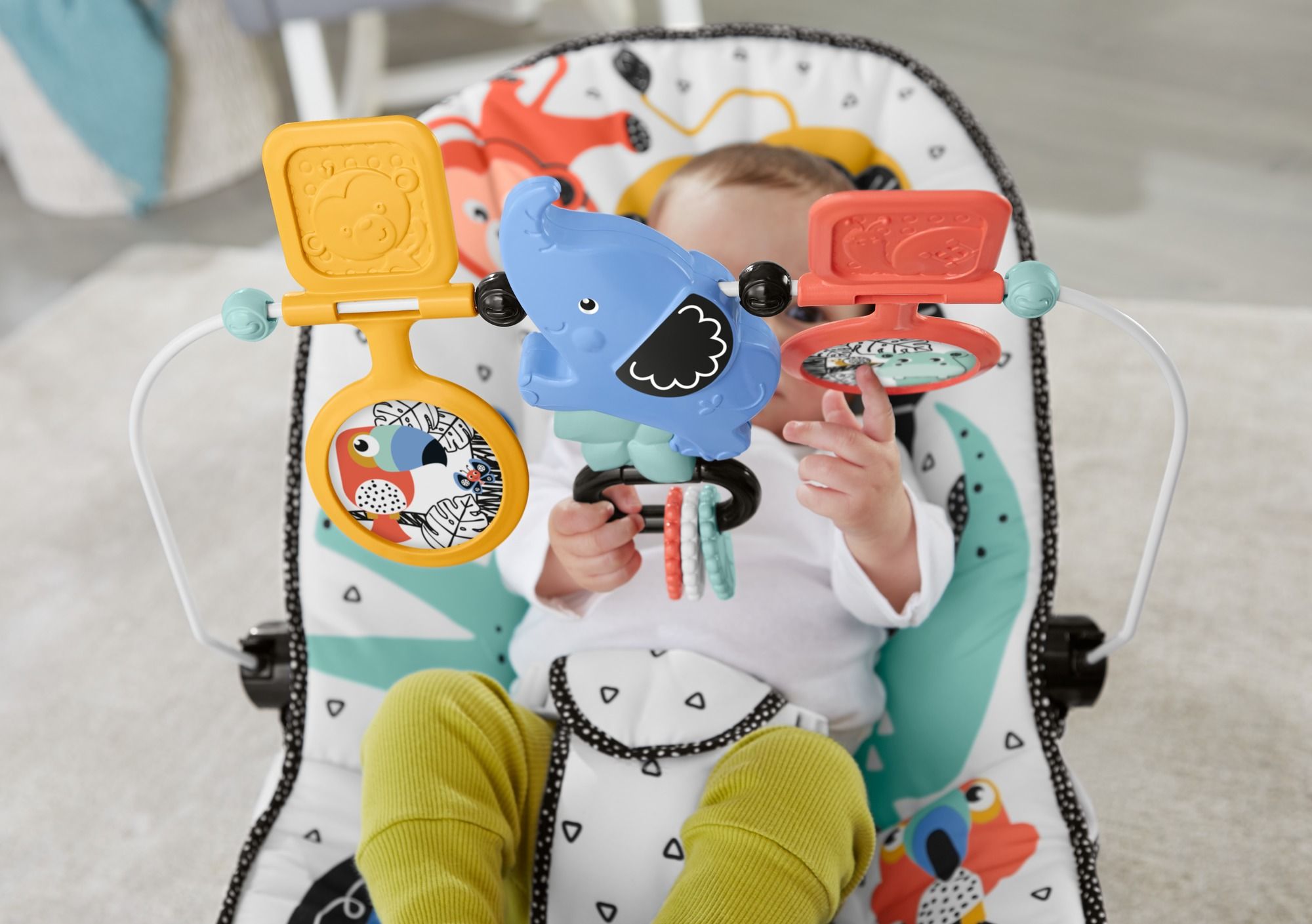stationary baby bouncer
