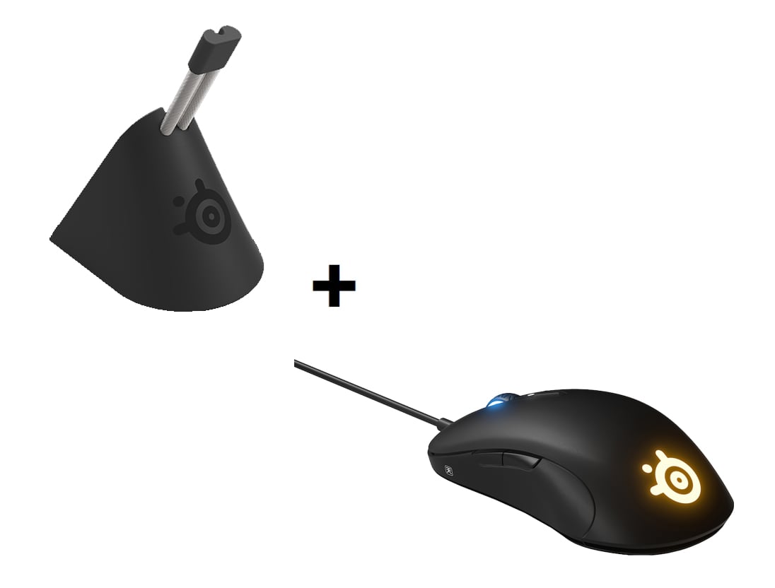 SteelSeries Sensei Optical Gaming Mouse + ﻿Mouse Bungee Bundle
