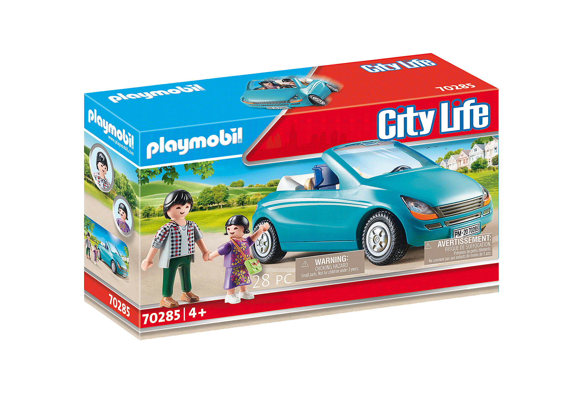Playmobil - Dad and child with convertible car (70285)