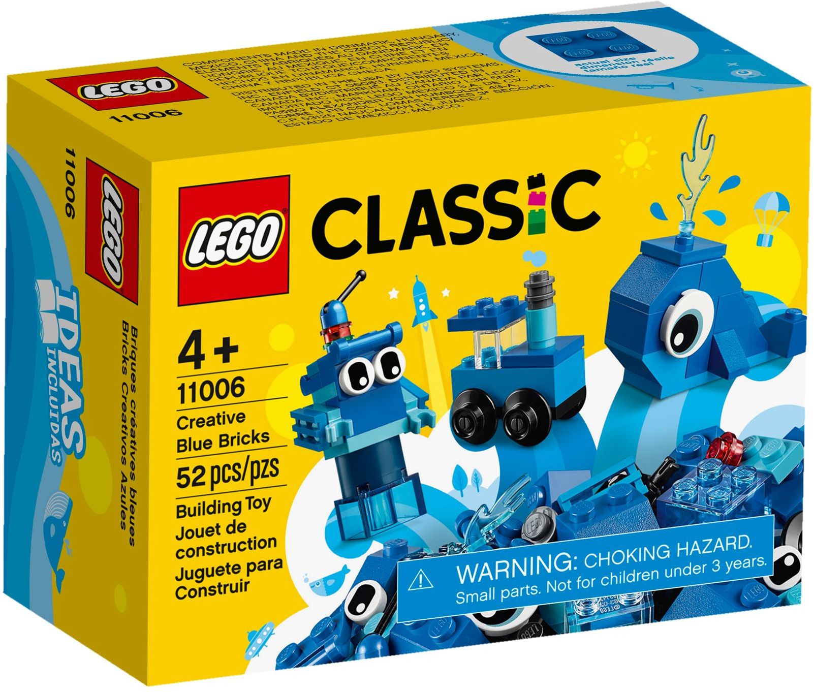 Afbeelding van 11006 Lego Classic Creatieve Blauwe Stenen