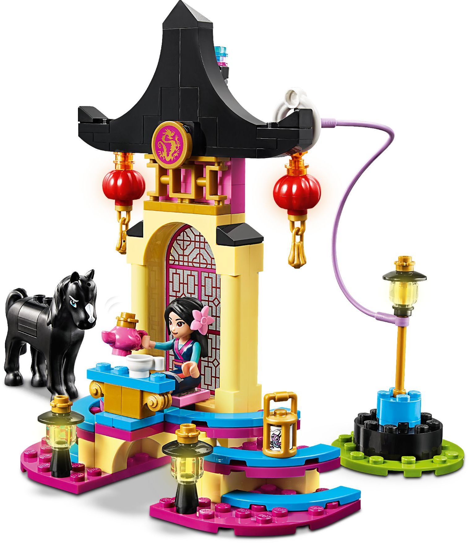 lego disney mulan's training grounds princess building playset 43182