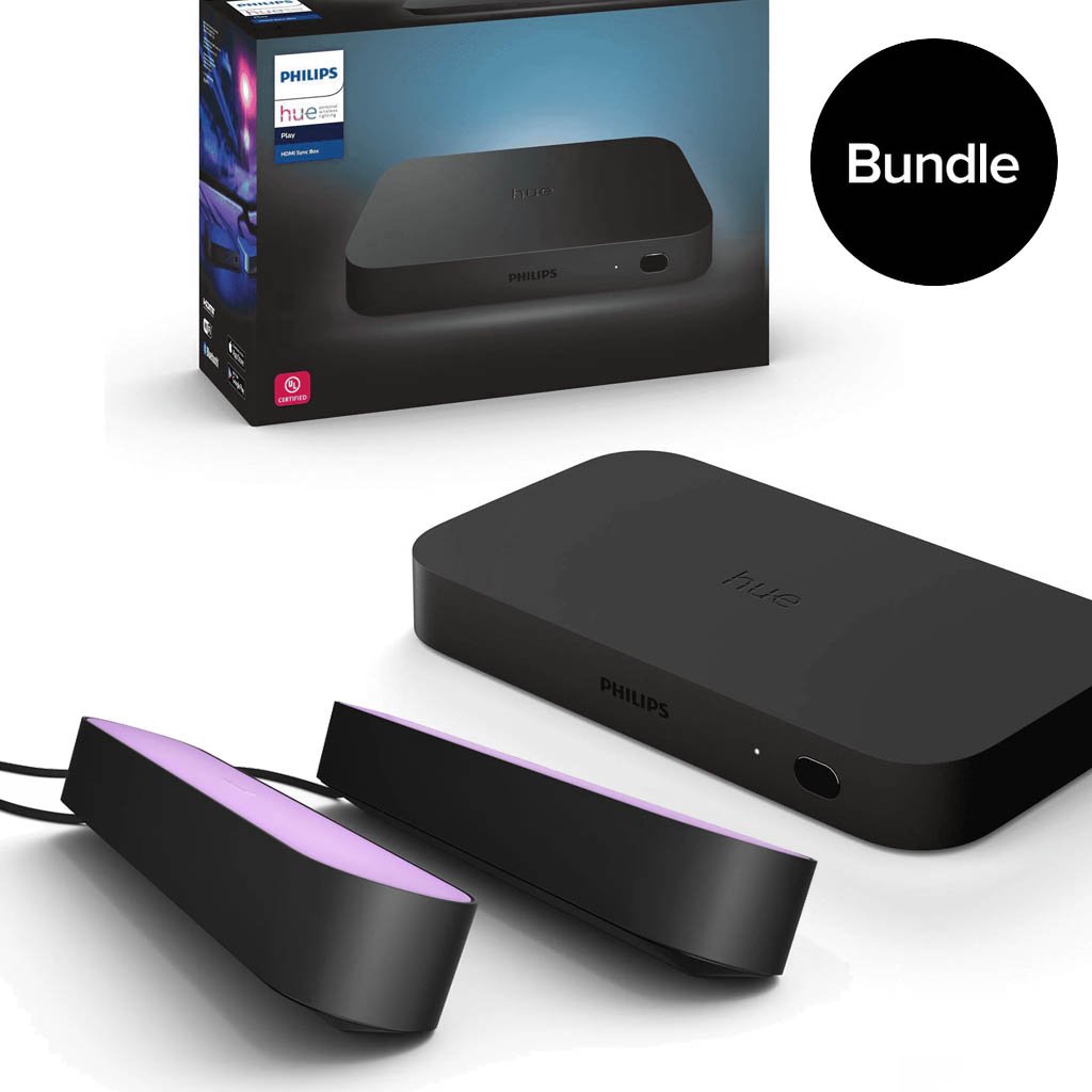 Buy Philips Hue - HDMI Sync Box + Play Light Bars - Bundle - Free shipping