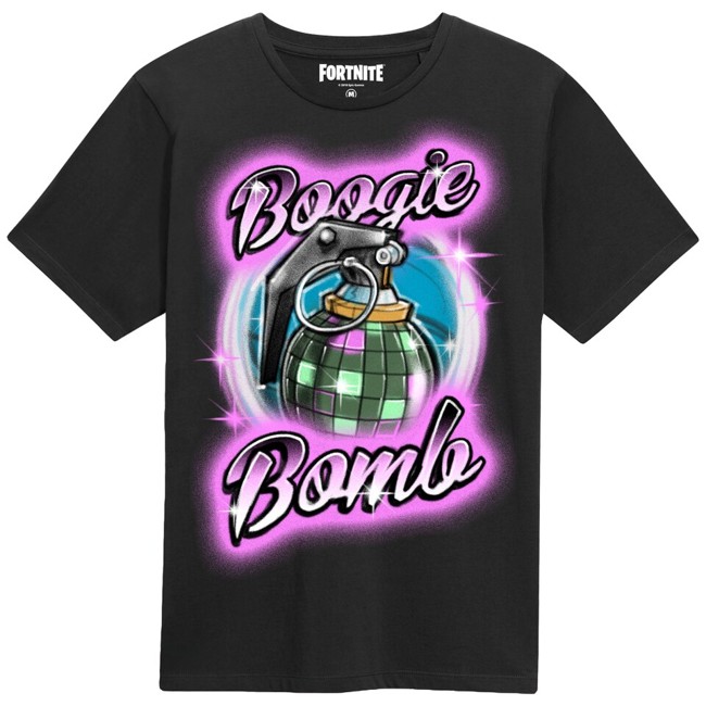 Fortnite Boogie Bomb on Black Size 12-13 Years