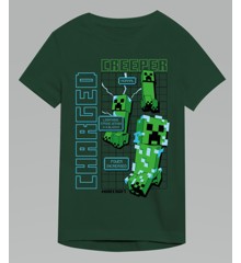 Minecraft Creeper Charged T-shirt Green Size 7-8 Years