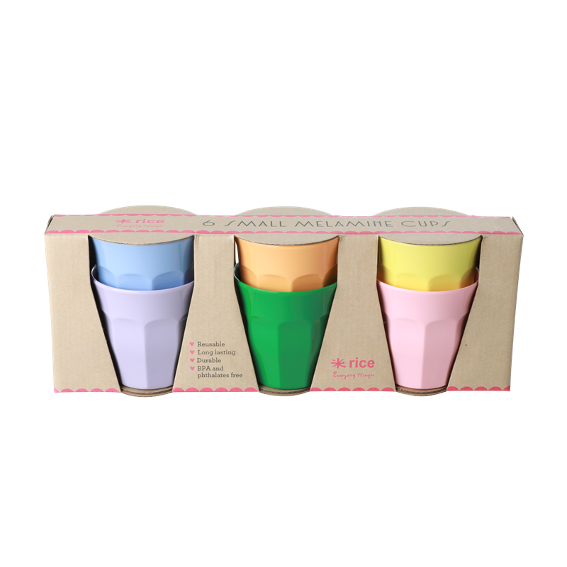 Rice - Melamine Cups 6 Pcs Small - Let