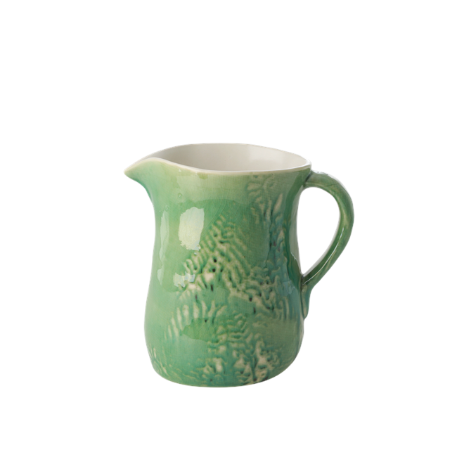 Rice - Keramik Krukke - Embrossed Grøn