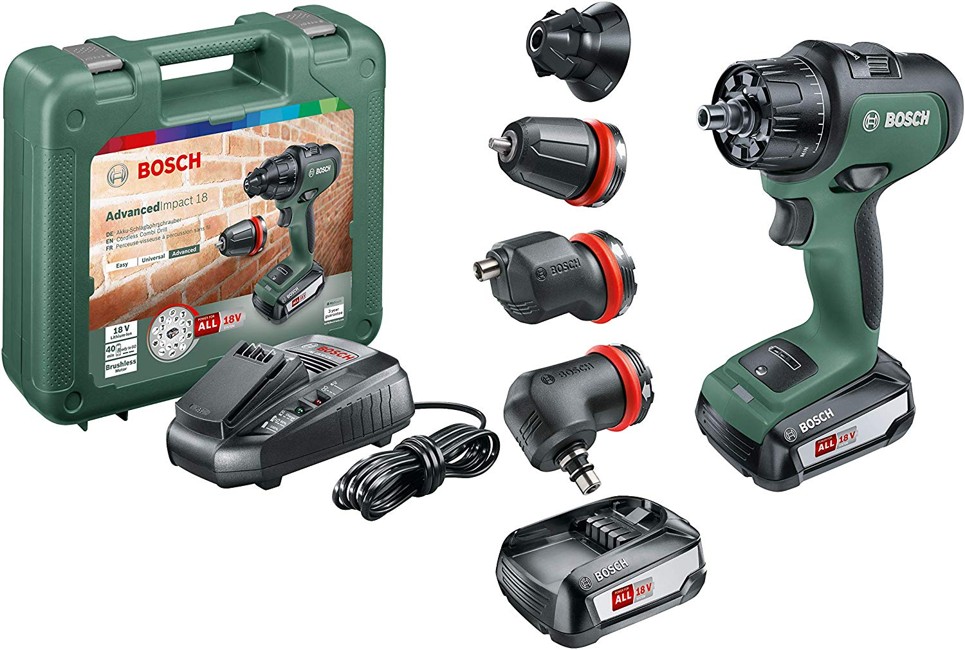 Bosch - UniversalImpact 18V Batteridrevet bore-/skruemaskine (Batteri og lader inkluderet)