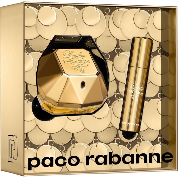 beskyldninger komme ud for højen Køb Paco Rabanne - Lady Million EDP 50 ml + Travelspray 10 ml - Gavesæt