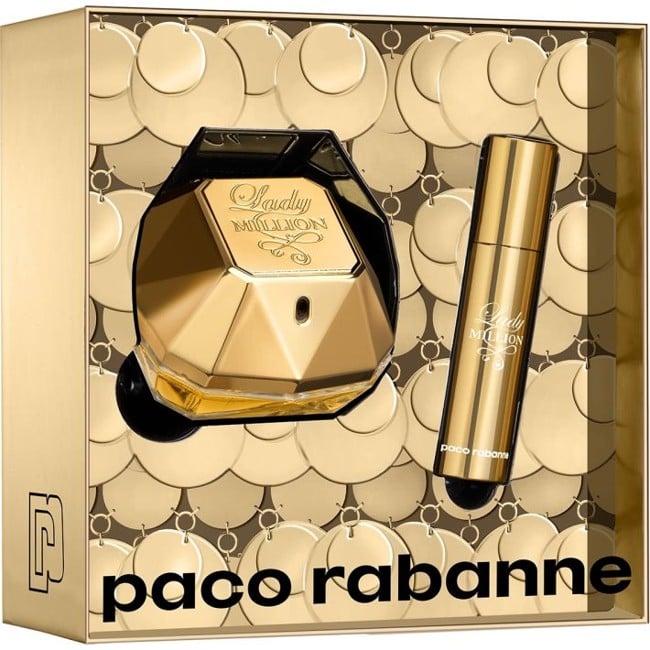 Paco Rabanne - Lady Million EDP 50 ml + Travelspray 10 ml - Gavesæt