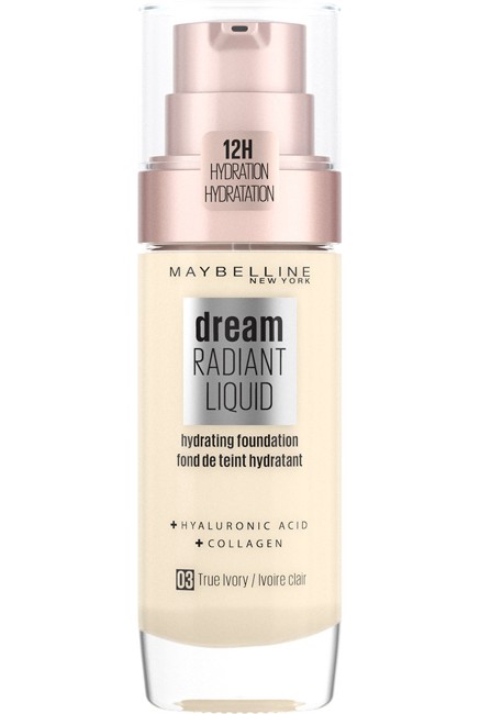 Maybelline - Dream Radiant Liquid Foundation - 3 True Ivory
