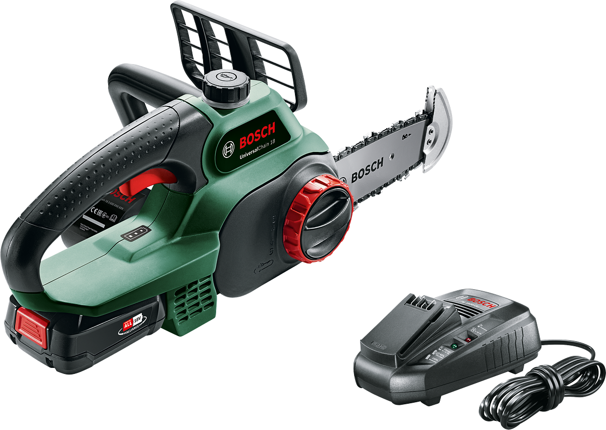Bosch - Cordless Chainsaw 18 V (Battery&Charger Included) - Verktøy og hjemforbedringer