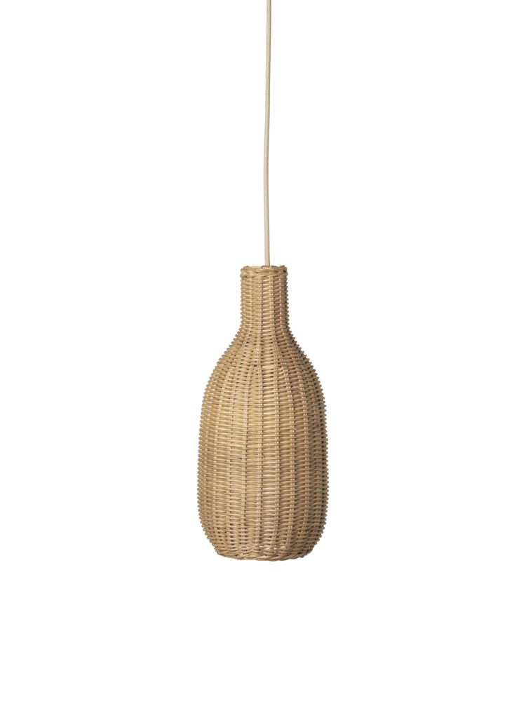 Ferm Living - Braided Bottle Lamp Shade Ø 18 cm - Natural (100450206)