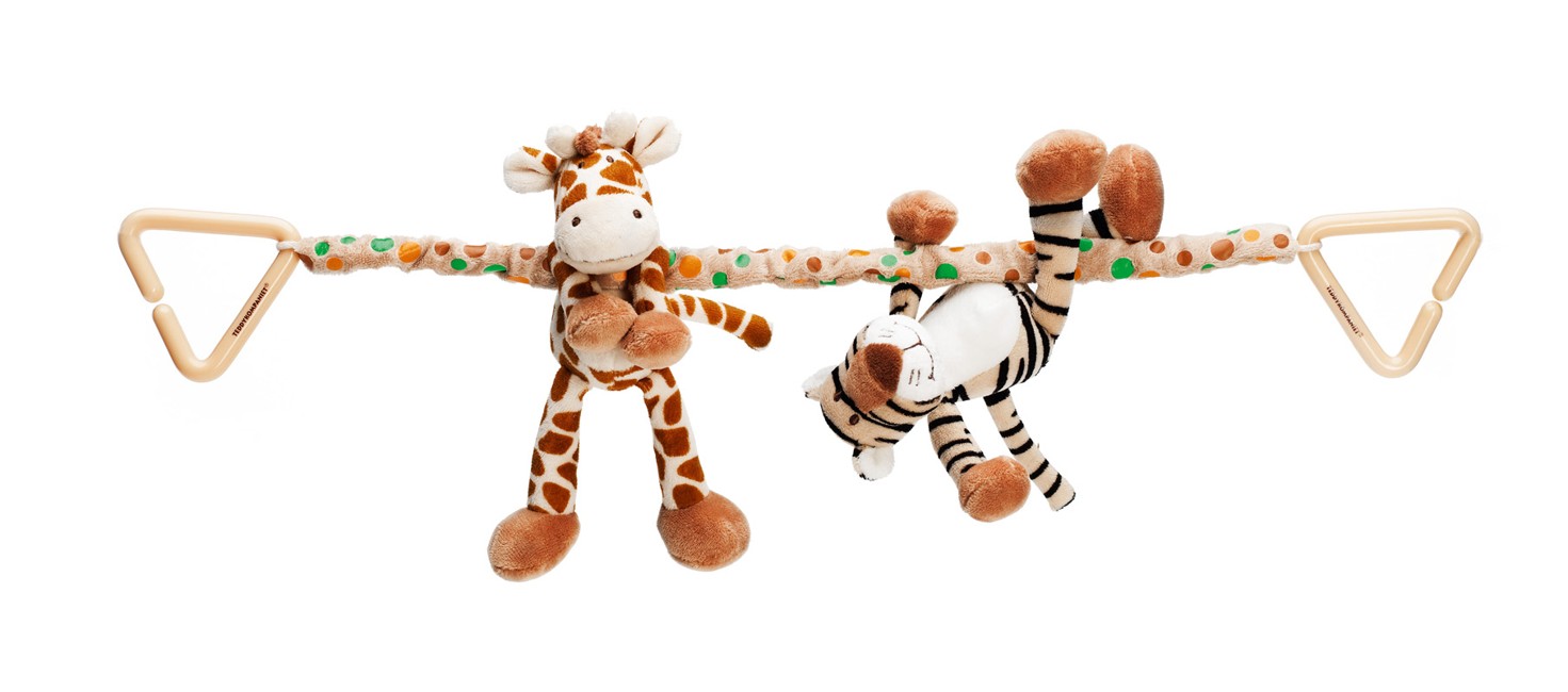 Diinglisar Wild - Barnevognsophæng - Giraf & Tiger