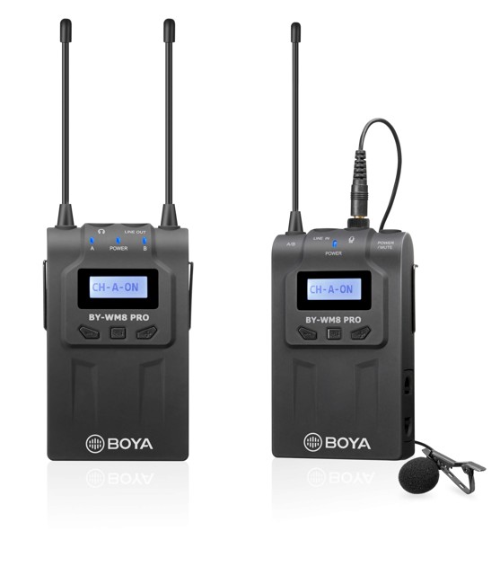 Boya - BY-WM8 Pro-K1 trådløs knaphuls mikrofon