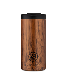 24 Bottles - Travel Tumbler 0,6 L - Sequoia Wood Print (24B658)