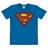 DC - Superman - Logo - Easyfit - azure blue - Original licensed product thumbnail-1