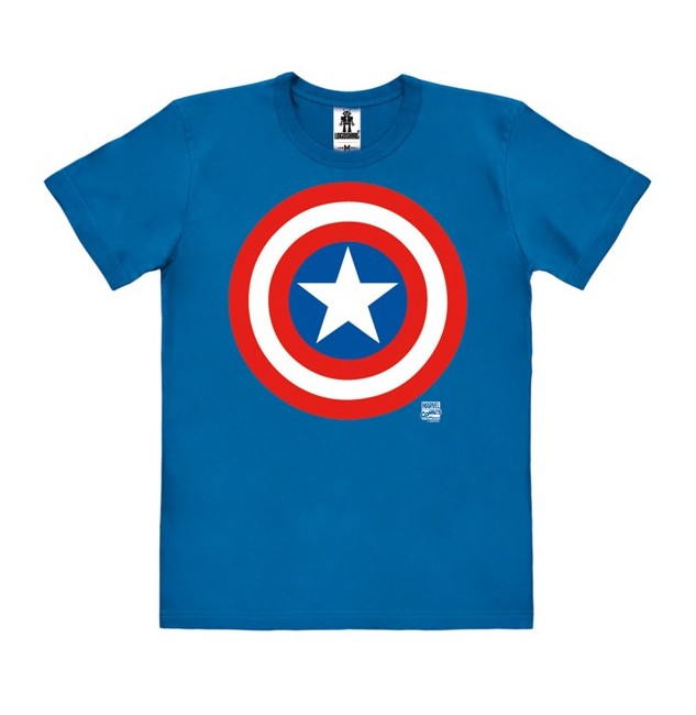 Marvel - Captain America - Shield - Easyfit Organic - blue - Original licensed product