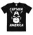 Marvel - Captain America - Portrait - Easyfit - black - Original licensed product thumbnail-1