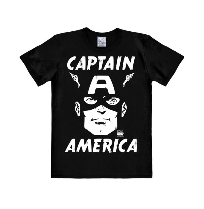 Marvel - Captain America - Portrait - Easyfit - black - Original licensed product