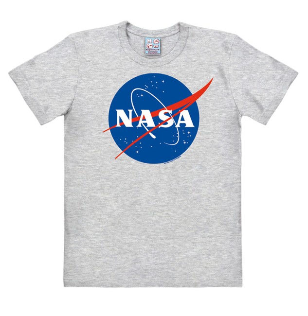 NASA - Logo - Easyfit - grey melange - Original licensed product