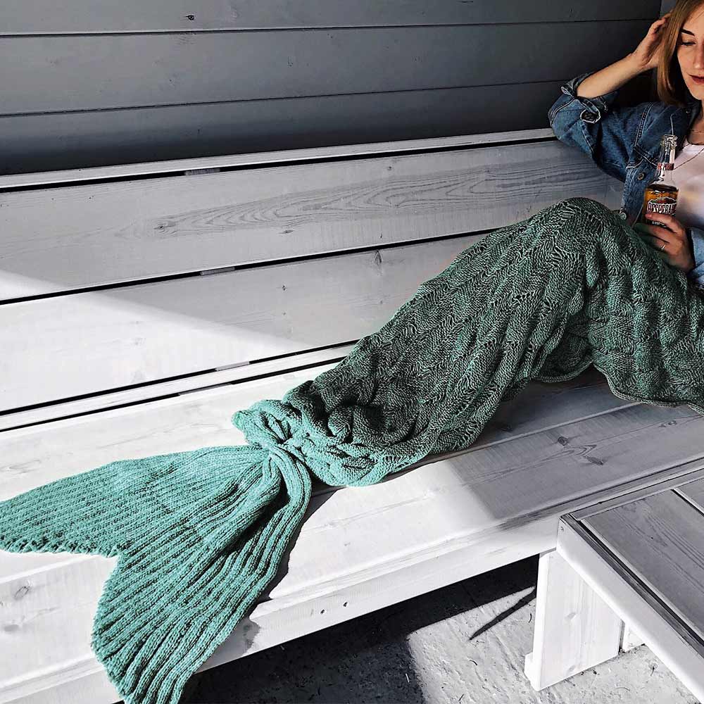 Mikamax Mermaid Tail Blanket - Lake Blue (04345.BL)